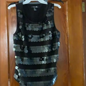 Never used - black sequin tank